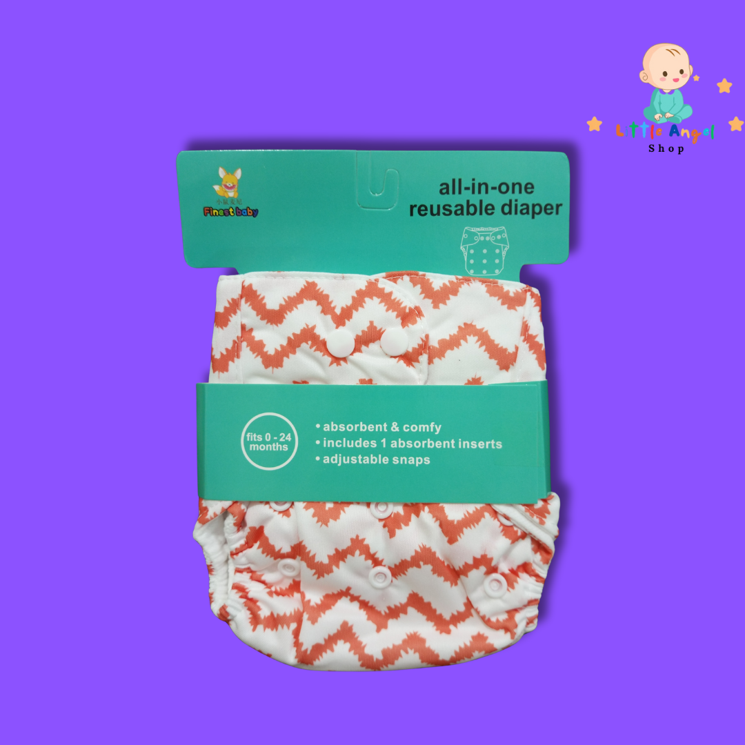 Zig-Zag No-Leak Reusable Diaper